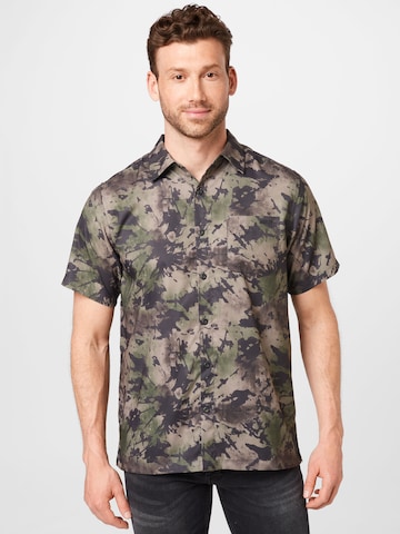 Hurley - Regular Fit Camisa funcional em castanho: frente