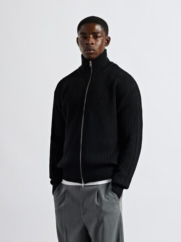 Burocs Knit Cardigan in Black