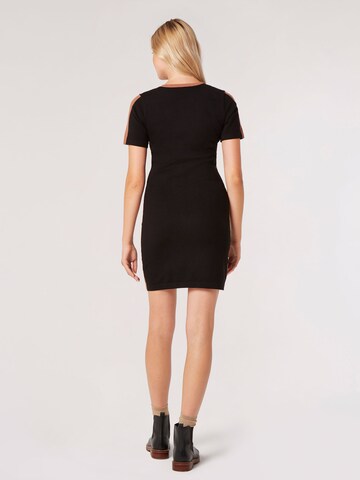 Apricot Knitted dress in Black