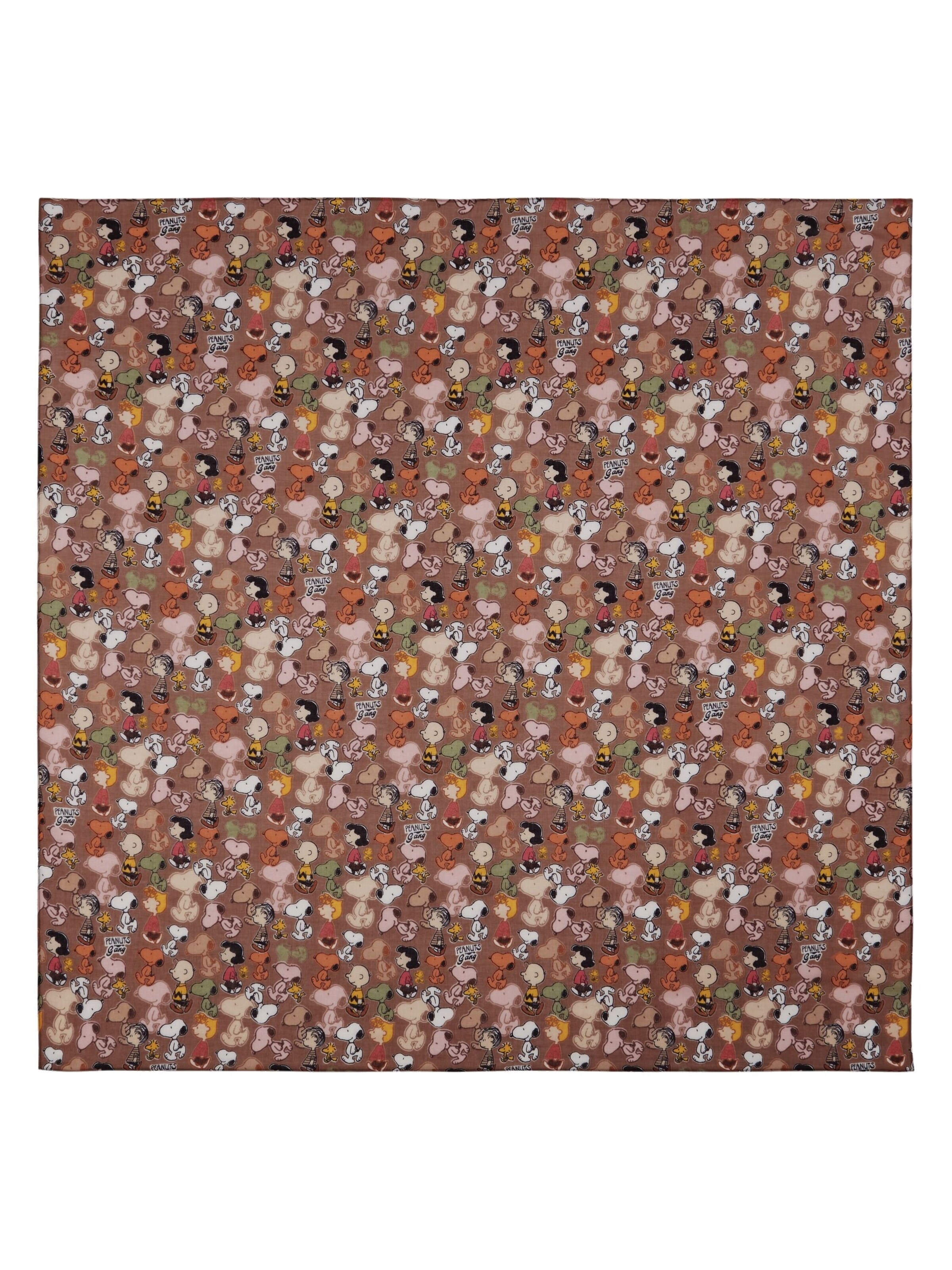 CODELLO Shawl 'PEANUTS' in Brown: front