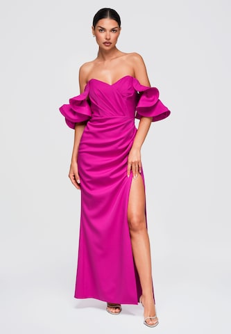 Ombre Evening dress in Pink: front