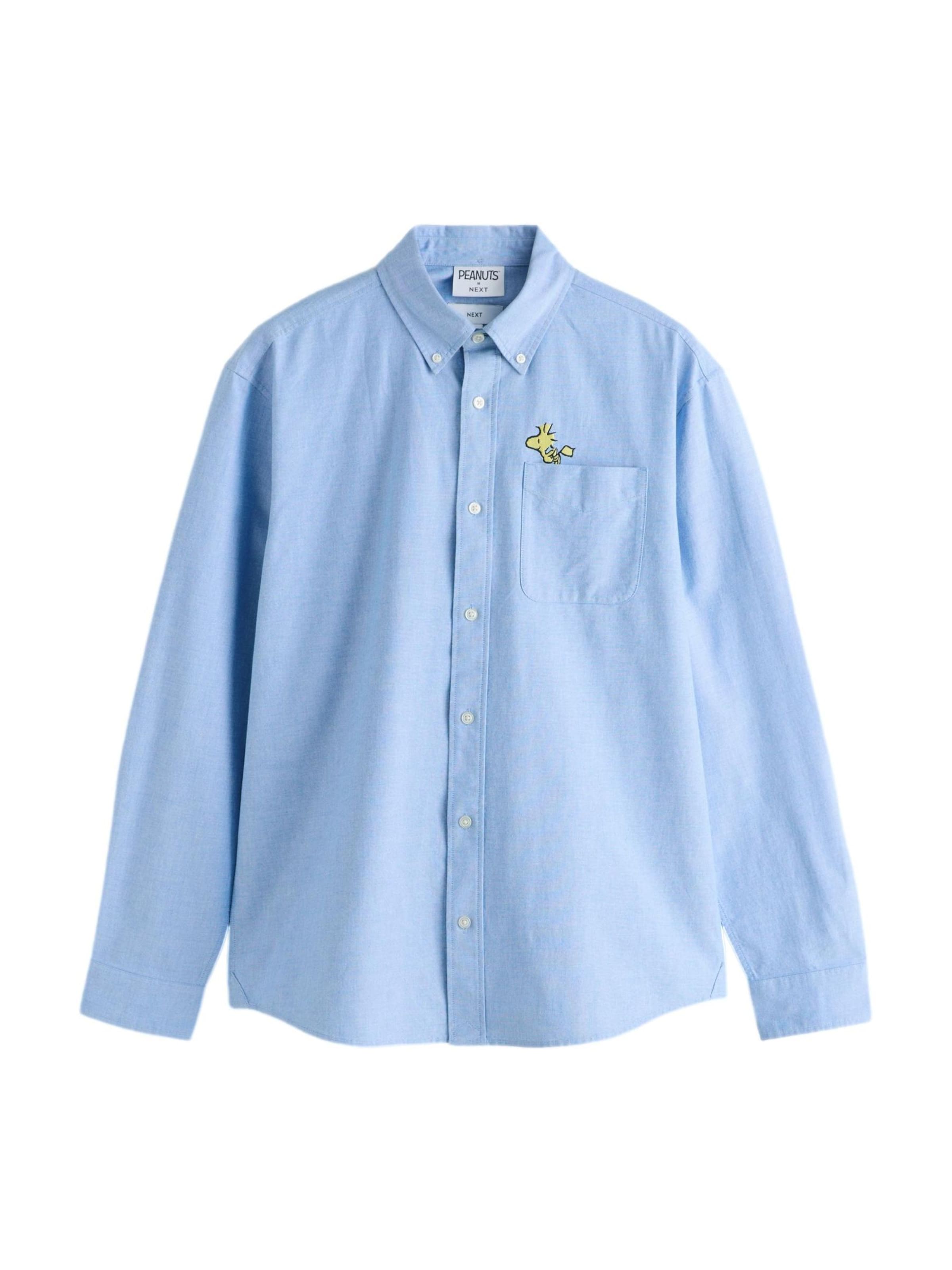 Camicia 'Snoopy' Next di colore blu chiaro / giallo / nero, Visualizzazione prodotti