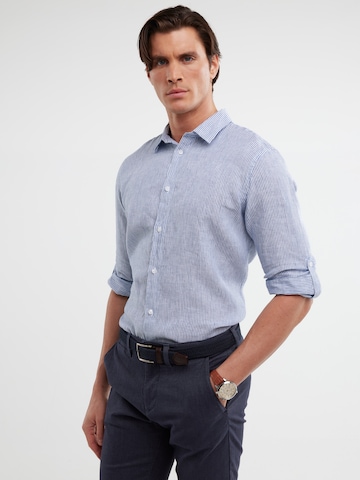 BIG STAR Regular fit Overhemd 'Malekiwo' in Blauw