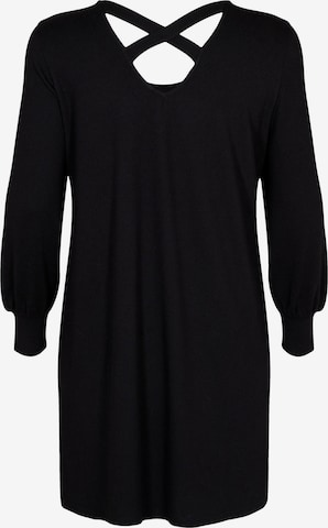 Zizzi Knitted dress 'LUCCA' in Black