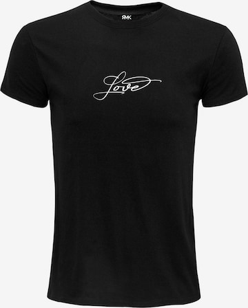 RMK Shirt 'Love Liebe' in Black: front
