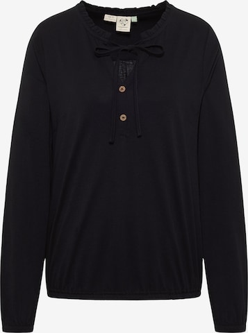 Ragwear Shirt 'ONELIA ORG' in Schwarz: Vorderseite