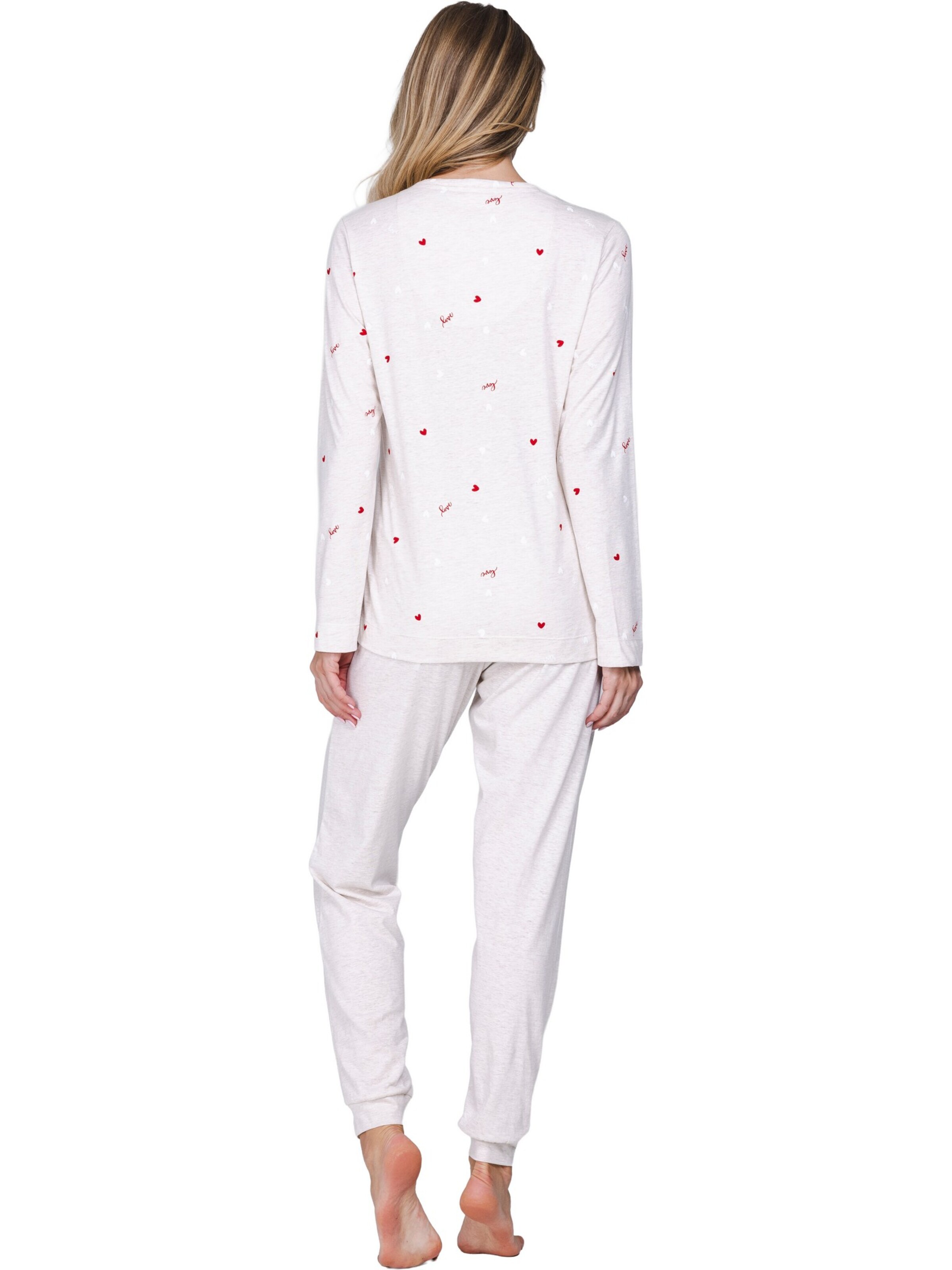 Rebelle Pyjama 'Endless Love'‌‌‌‌‌ in Beige
