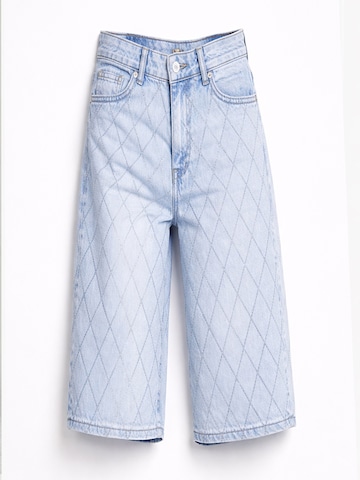 Regular Jean 'Rhinestone Bermuda Denim Short' IT'S BASIC en bleu : devant