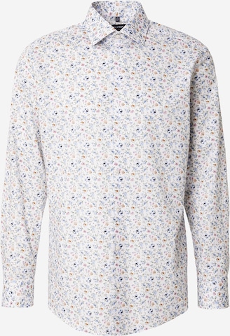 Coupe regular Chemise OLYMP en blanc : devant