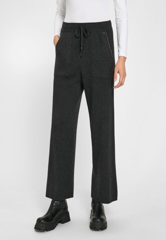 Basler Wide leg Broek in Grijs: voorkant