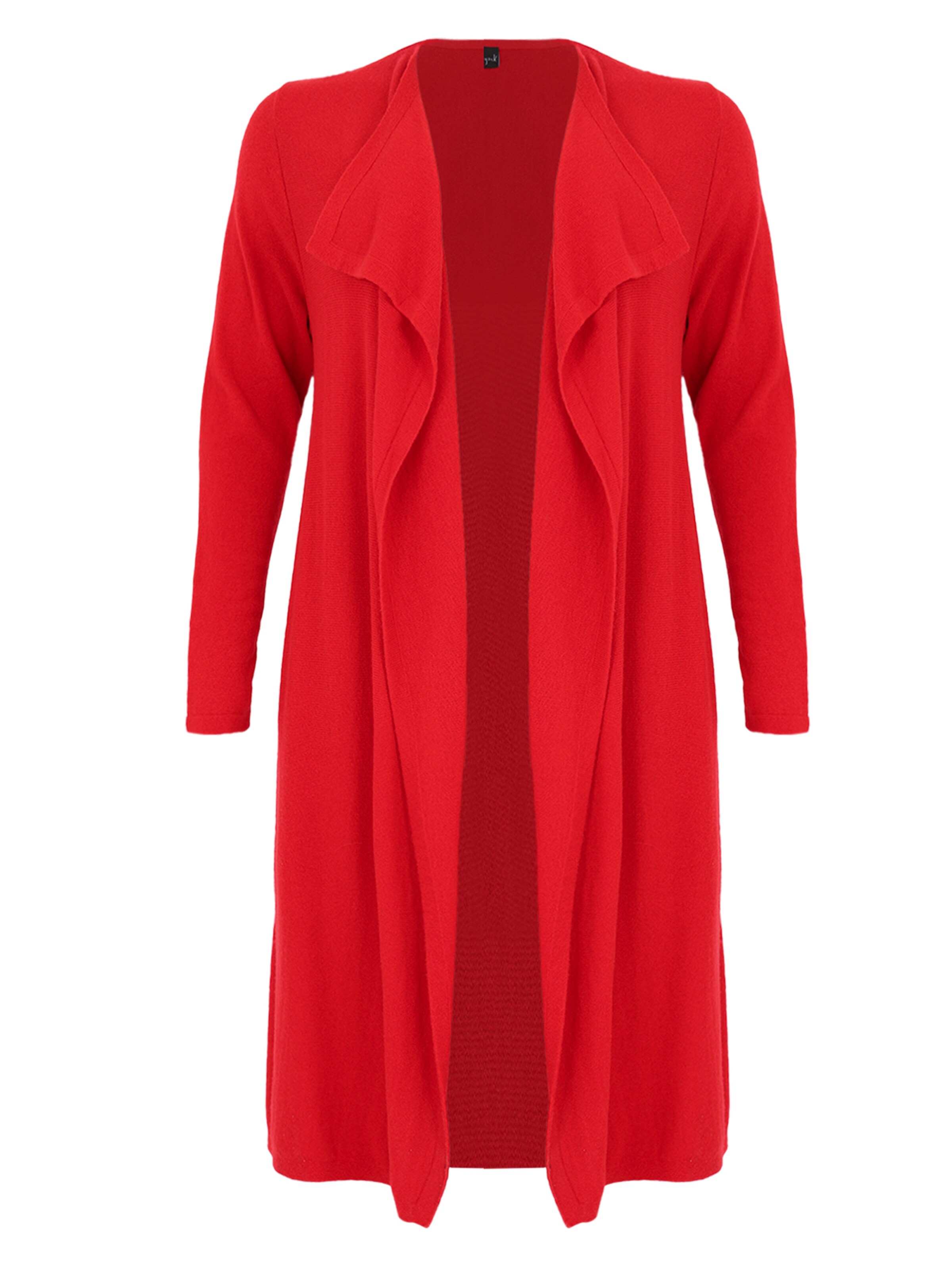 YOEK Knit cardigan in Red: front