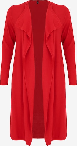 Cardigan YOEK en rouge : devant