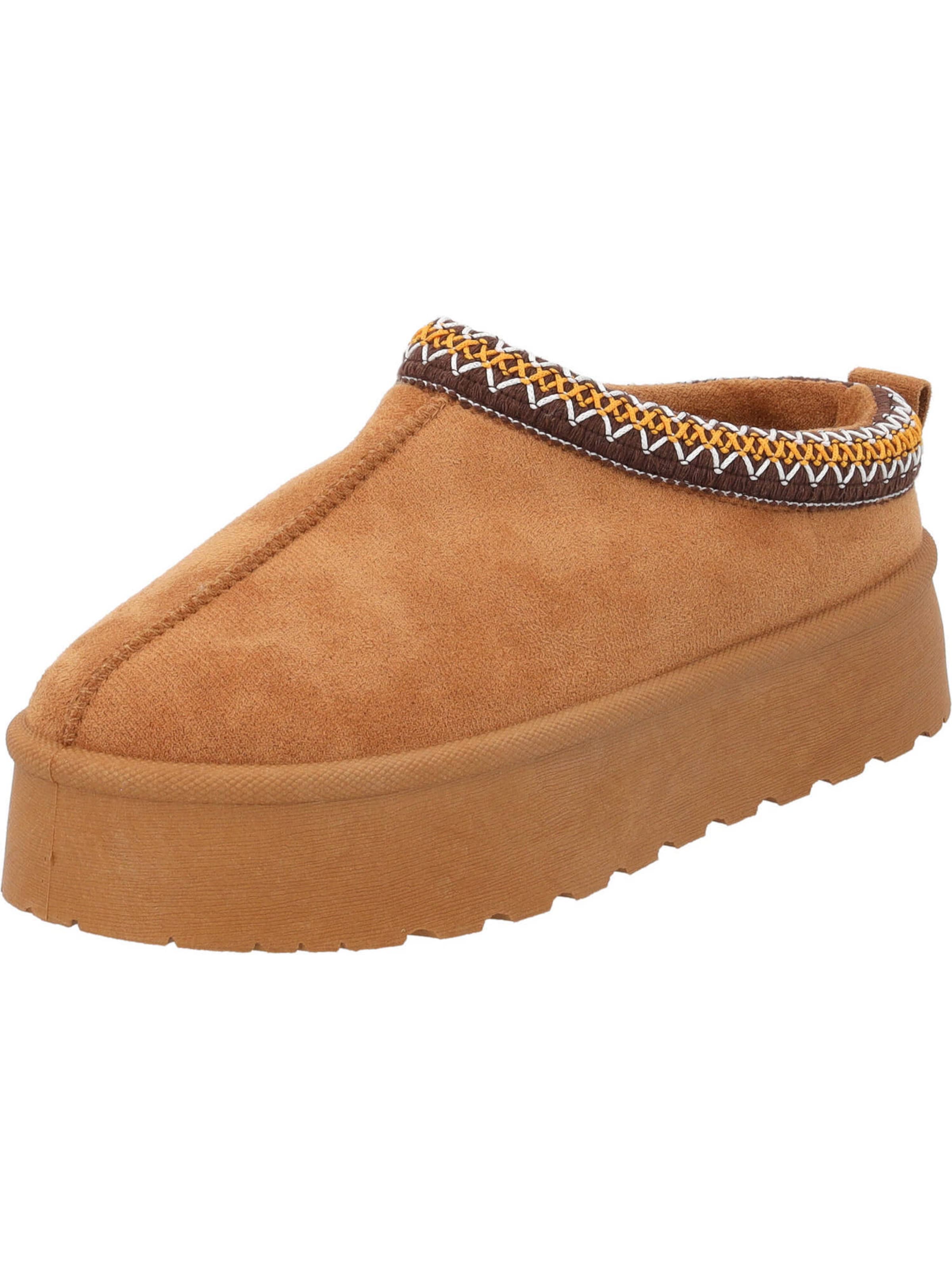 Palado Hausschuh 'Asinara' in Braun: Vorderseite