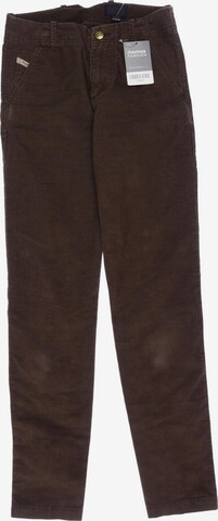 DIESEL Pants in XXS in Brown: front