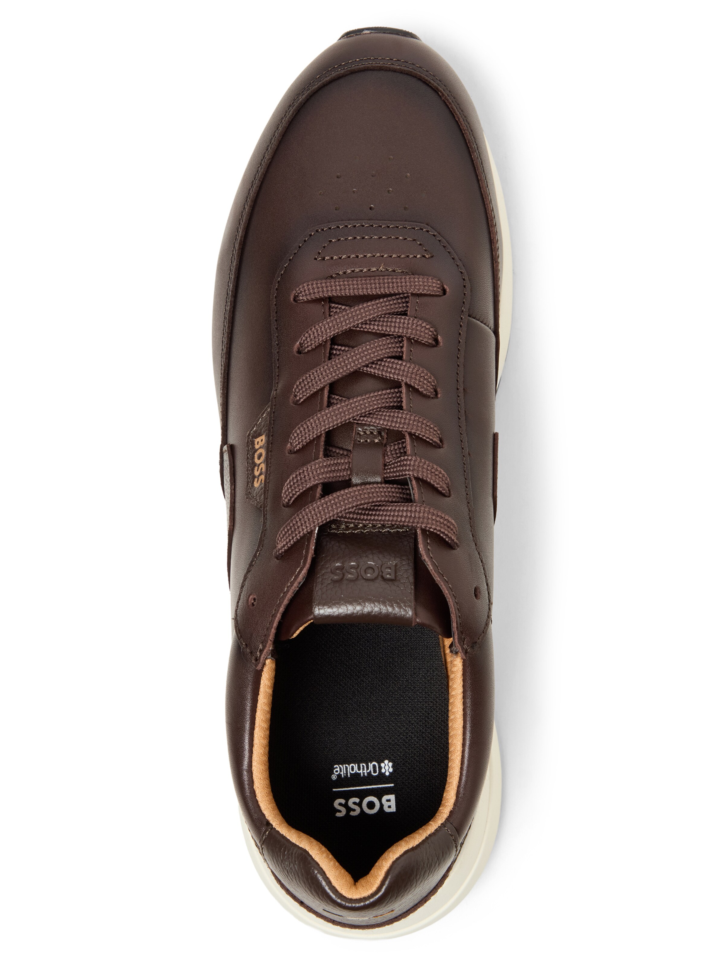 BOSS Platform trainers in Brown