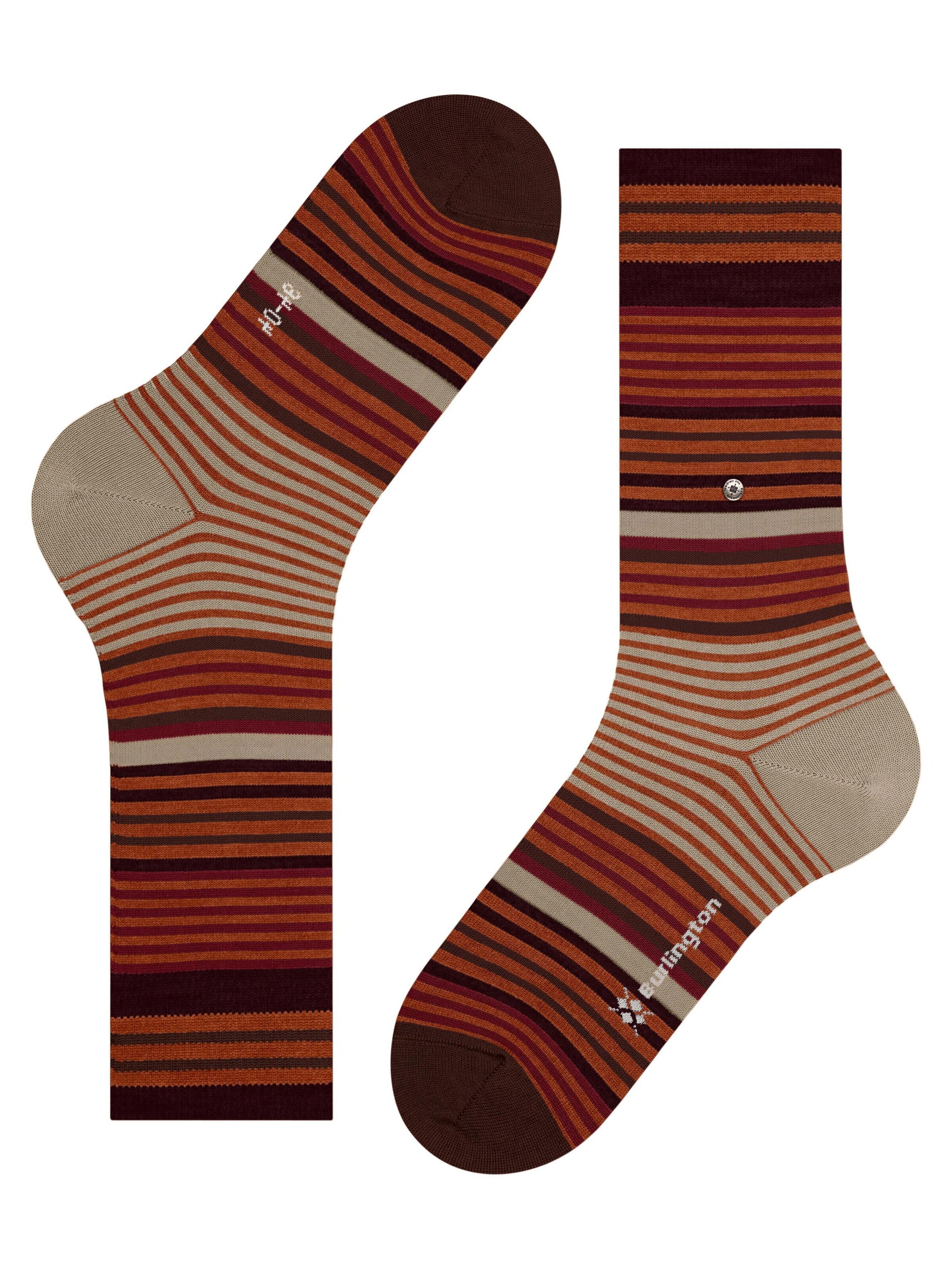 BURLINGTON Socks 'Stripe' in Yellow