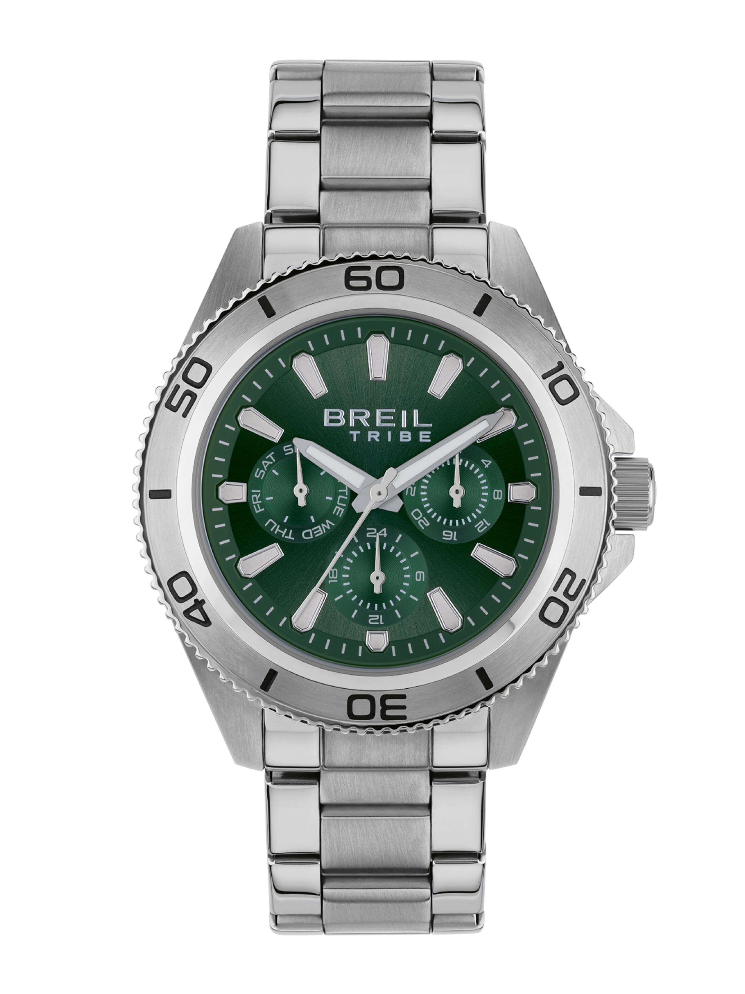 Orologio analogico 'Challenge' di Breil in argento: frontale