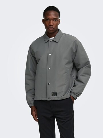 Veste mi-saison 'ONSGabriel' Only & Sons en gris : devant