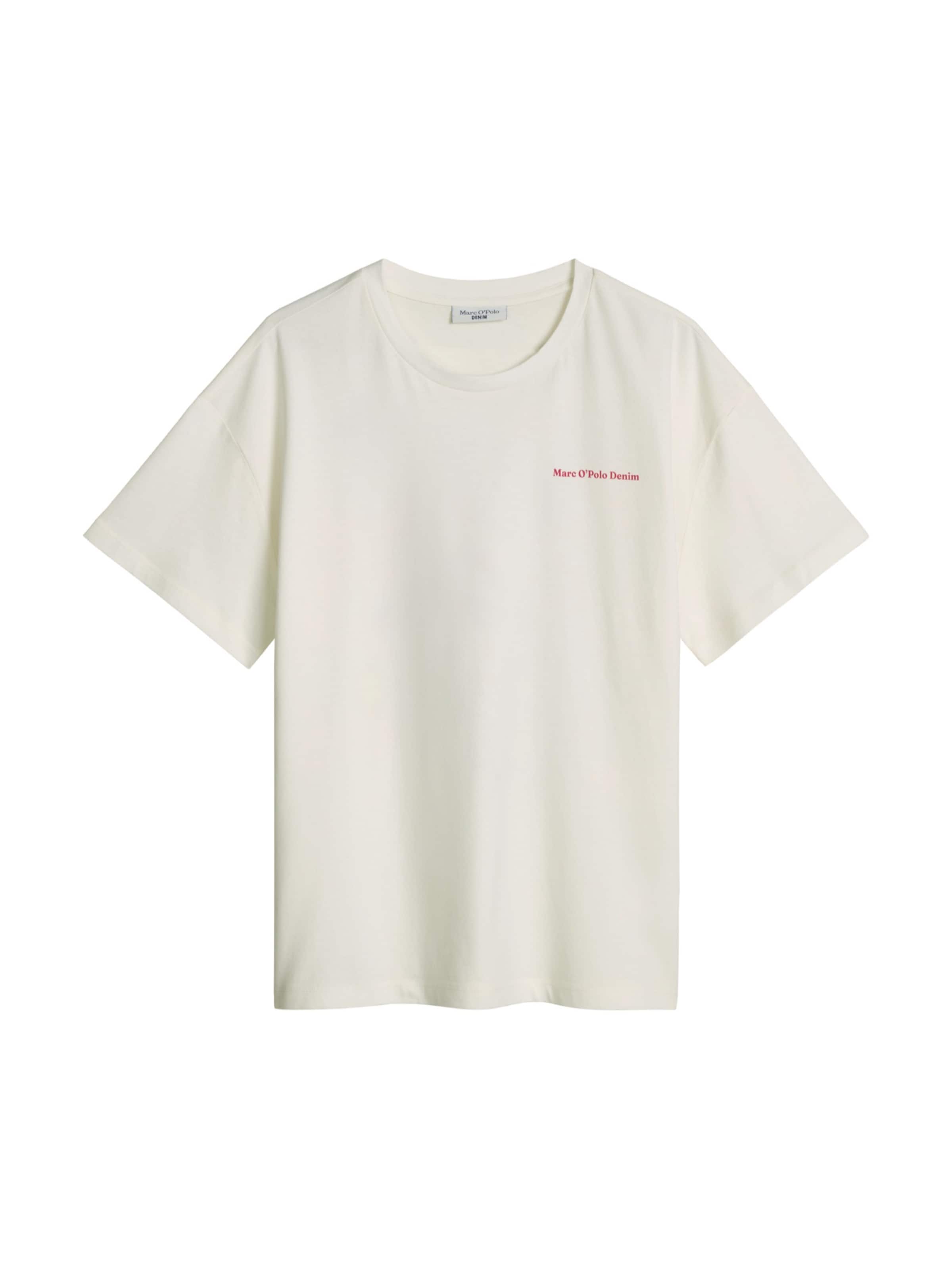 Tricou de la Marc O'Polo DENIM pe alb: față