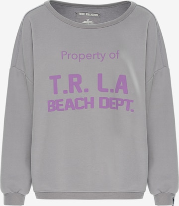 True Religion Sweatshirt in Grijs: voorkant