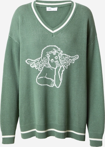 ABOUT YOU x Millane Sweater 'Mia' in Green: front