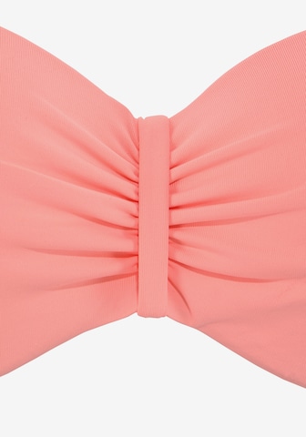 VENICE BEACH Bandeau Bikini Top in Pink