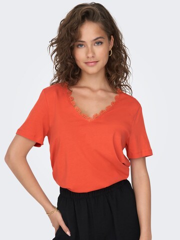 ONLY T-Shirt 'DUFFY' in Orange