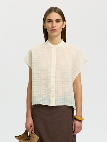 SELECTED Blouse in Beige: front