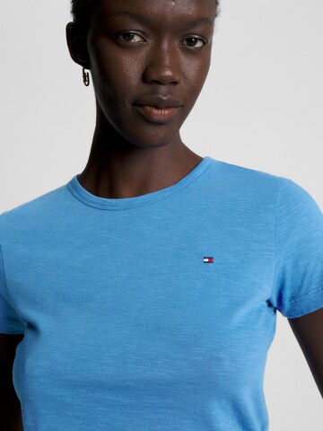 TOMMY HILFIGER Shirt '1985 Slim Slub' in Blue
