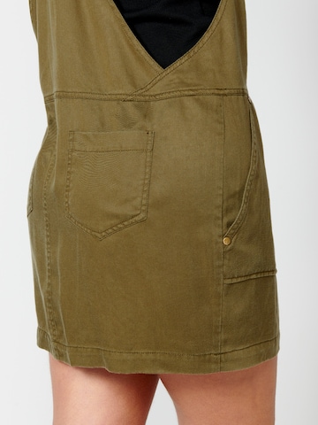 KOROSHI Overall Skirt in Green