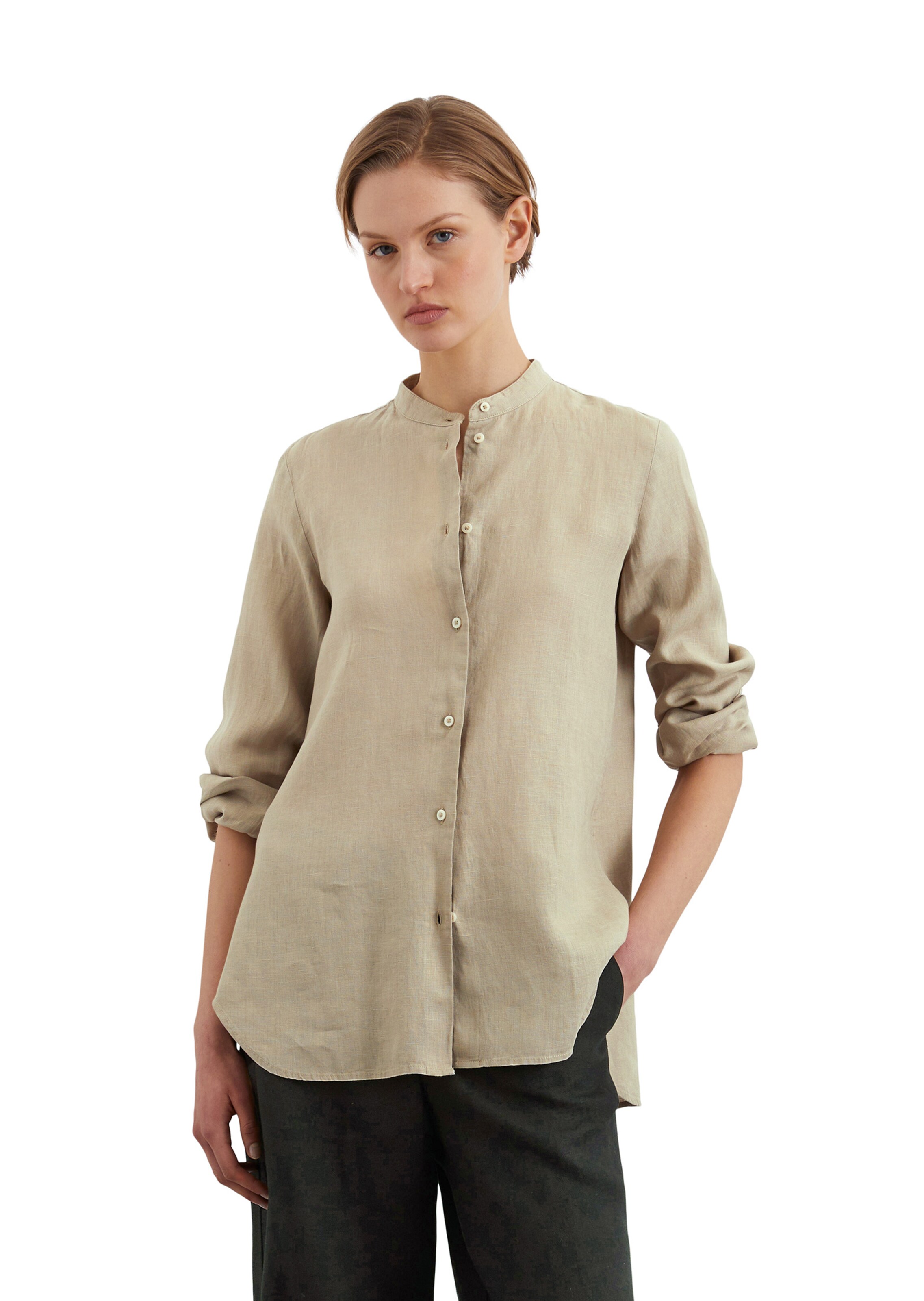 Marc O'Polo Blouse in Beige: front
