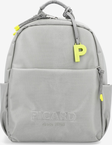 Picard Backpack 'Lucky one' in Silver: front