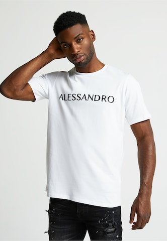 T-Shirt 'Meucci' Alessandro Zavetti en blanc : devant