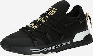 Sneaker bassa 'DYNAMIC' di Versace Jeans Couture in nero: frontale