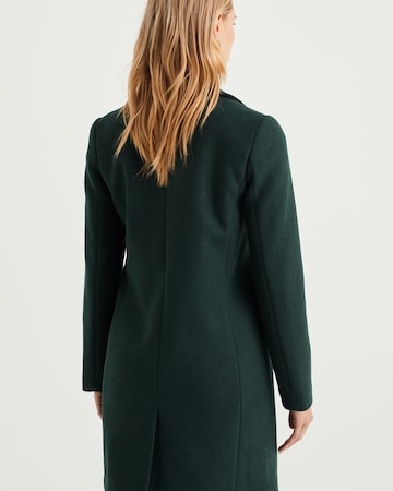 WE Fashion Ανοιξιάτικο και φθινοπωρινό παλτό σε πράσινο