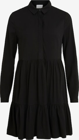 VILA Shirt dress 'VIMorose' in Black: front