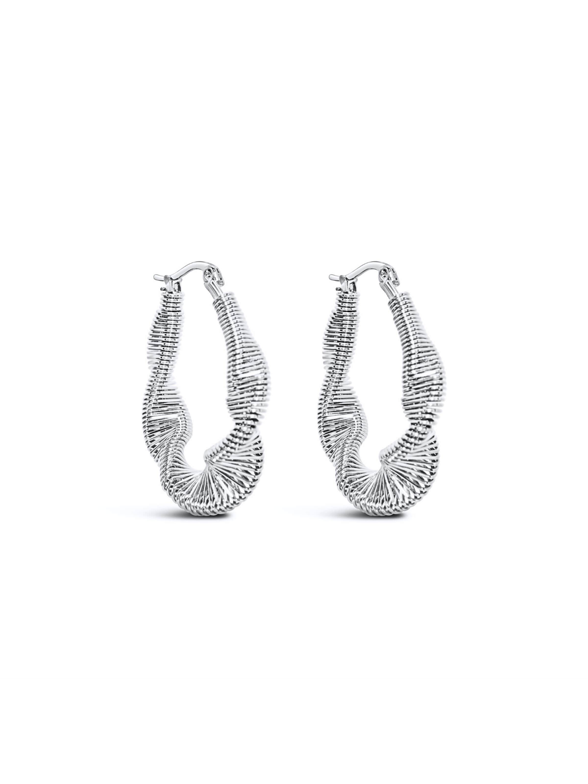 ARS-ARGENTI Earrings 'SCULPTURA HELIX HOOPS - silver' in Silver: front