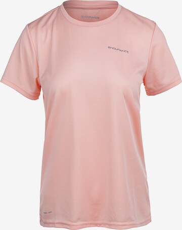 T-shirt fonctionnel 'Vista' ENDURANCE en rose : devant