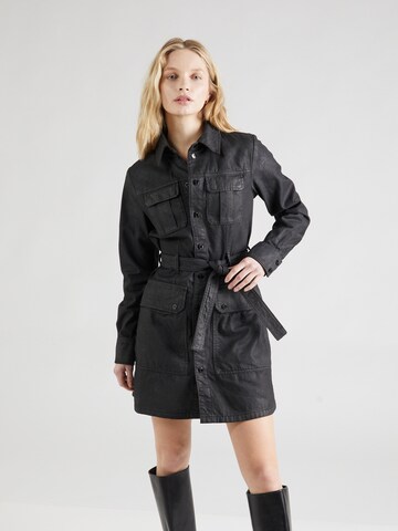 G-Star RAW Shirt Dress in Black: front