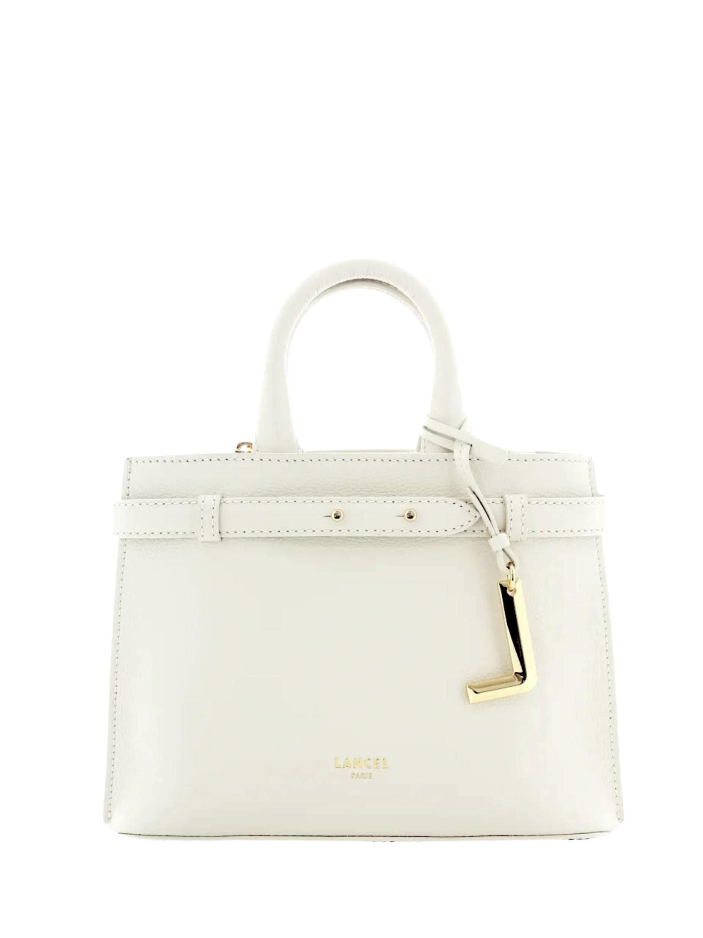 Lancel Handtasche 'Sac Ã  Main LANCEL Faubourg S Neige A1352734TU'‌‌‌‌‌‌‌‌ in Weiß: Vorderseite