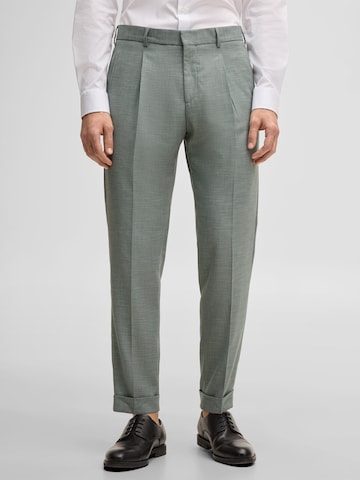 Regular Pantalon chino 'Luis' STRELLSON en vert : devant
