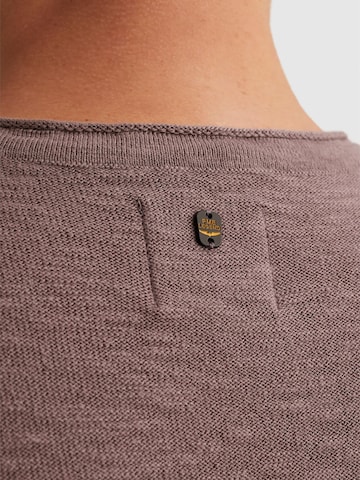 PME Legend Trui 'PME LEGEND - Pullover with badge and contrast detail' in Lila