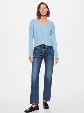 MANGO Sweater 'Rinko' in Blue