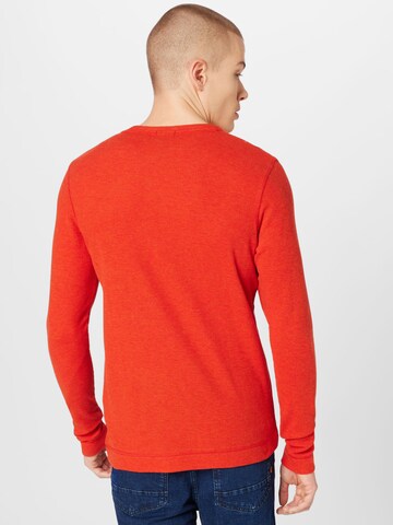 BOSS Orange Пуловер 'Tempest' в червено