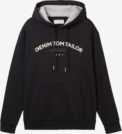 TOM TAILOR DENIM Sweatshirt in de kleur Bruin / Zwart / Wit, Productweergave