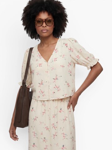 PIECES Blus 'PCBOSELLA' i beige: framsida
