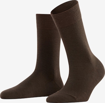 FALKE Socken 'Sensitive Berlin' in Braun: Vorderseite
