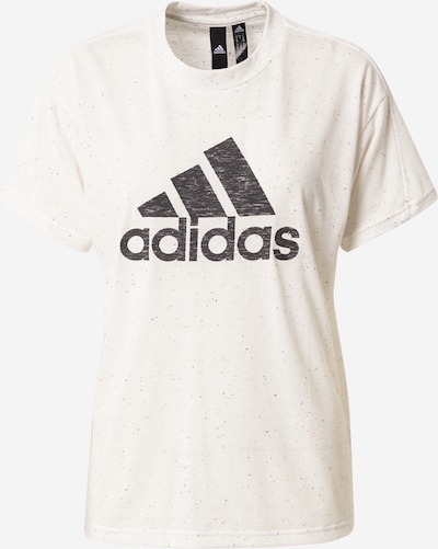 ADIDAS SPORTSWEAR T-shirt fonctionnel 'Future Icons Winners 3' en noir / blanc chiné, Vue avec produit