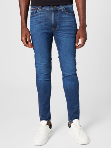 Tommy Jeans Skinny Fit Дънки 'SIMON' в синьо: отпред