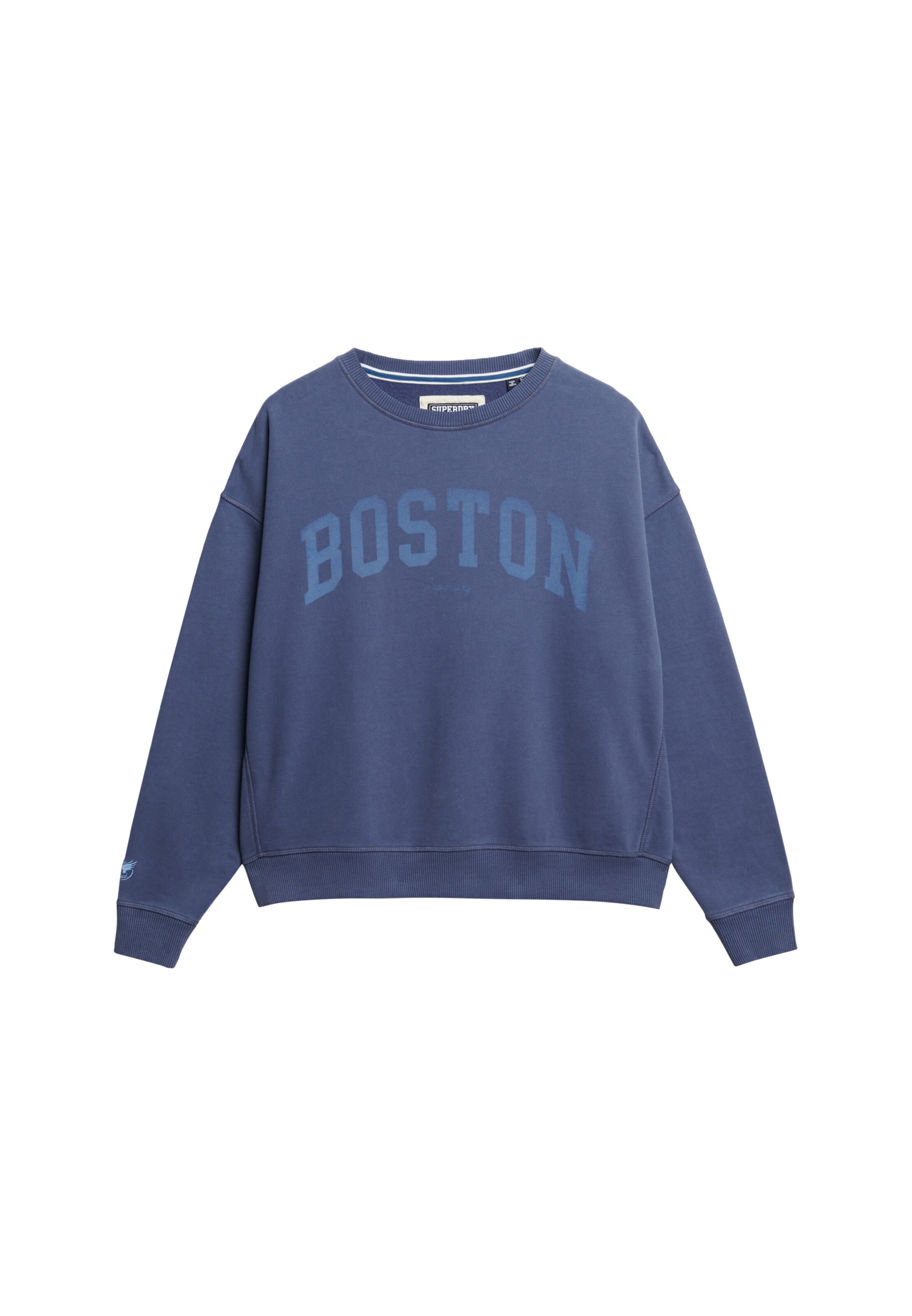 Sweat-shirt 'Athletic Essentials' Superdry en bleu : devant